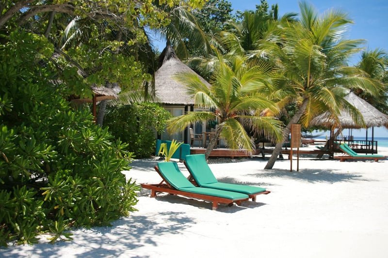 Maldives Beachfront Setting